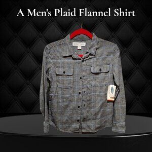 A Men's Plaid Flannel Shirt